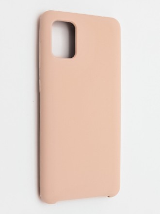  Накладка для Samsung Galaxy A31 Silicone cover пудро