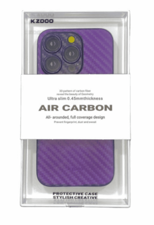  Накладка для i-Phone 14 Pro Max K-Doo Air Carbon пластик фиолетовая