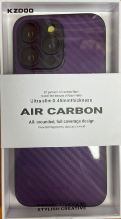  Накладка для i-Phone 14 Pro Max K-Doo Air Carbon пластик фиолетовая