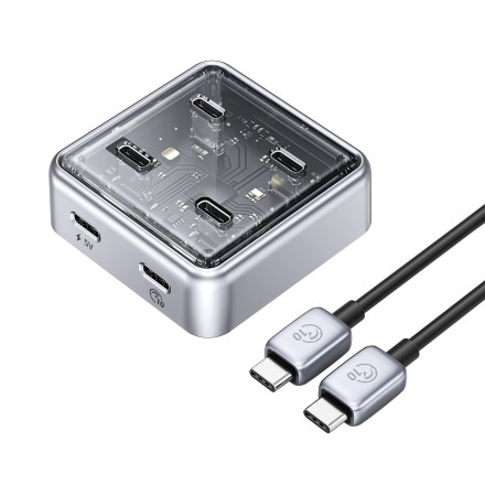  USB-С хаб Orico XHJ4C-G2 4USB-C серый