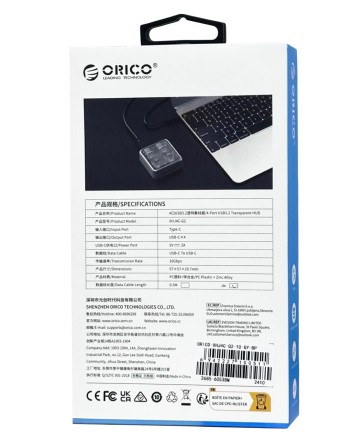  USB-С хаб Orico XHJ4C-G2 4USB-C серый