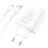  Сетевое зар. устр. Hoco C102A с шнуром Type-C 4USB 18W QC3.0 белое