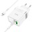  Сетевое зар. устр. Hoco N21 с шнуром Type-C на Lightning 2USB/1С 30W белое