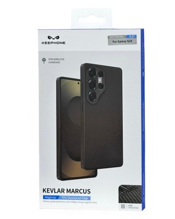  Накладка для Samsung Galaxy S25 Keephone Kevlar Marcus Magsafe черный