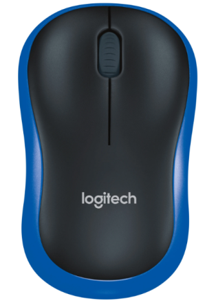  Мышь беспроводная Logitech M185 оптическая 1000DPI синяя