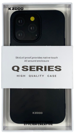  Накладка для i-Phone 14 Pro Max K-Doo Q Series силиконовая черная