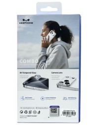 Накладка для i-Phone 17 Pro Max Keephone Combo Non-Yellowing MagSnap (+ стекло камера/экран) прозрач