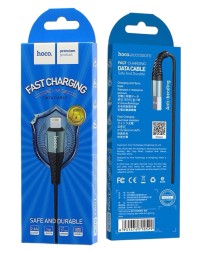 Usb Кабель-зарядка Lightning Hoco X38 Cool 2.4A 1м в тканевой оплётке чёрный