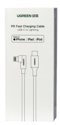 Usb Кабель-зарядка Type-C на Lightning Ugreen US305 3A 1.5м черный