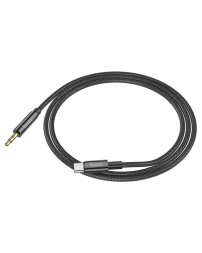 Кабель-переходник Hoco UPA19 Type-C (папа) на AUX 3.5мм (папа) 1м черный