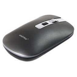 Мышь беспроводная с зарядкой от USB Smartbuy 402CAG серый металлик (SBM-402CAG-G)