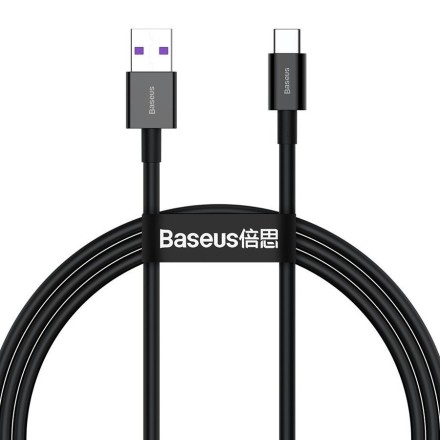  Usb Кабель-зарядка TYPE-C Baseus Superior Series 1м CATYS-01 66W черный