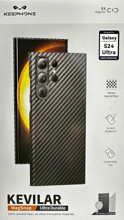  Накладка для Samsung Galaxy S24 Keephone Kevilar MagSnap черный