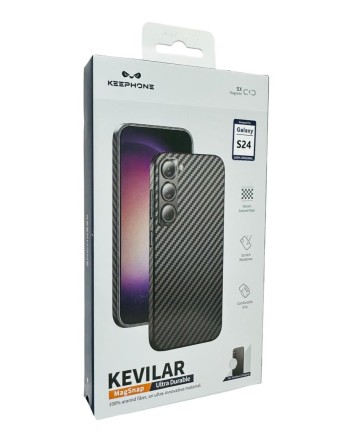  Накладка для Samsung Galaxy S24 Keephone Kevilar MagSnap черный