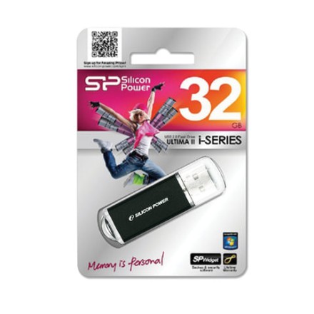 USB флеш накопитель Silicon Power 32GB Ultima II - I Series Black