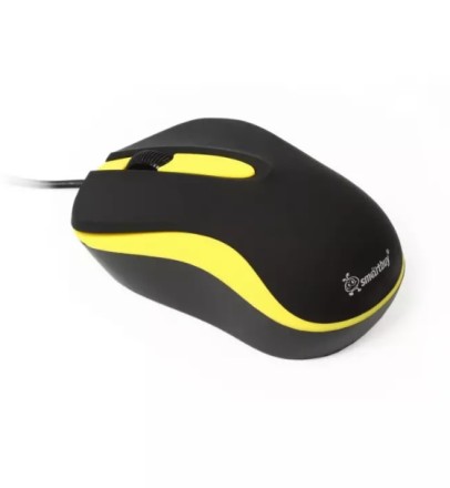  Мышь проводная Smartbuy ONE 329 USB/DPI 1200/3 кнопки/1.35м (SBM-329-KY) черно-желтая
