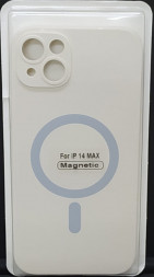 Накладка для i-Phone 14 Max 6.7&quot; Magsafe силикон бежевая