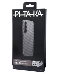 Накладка для Samsung Galaxy S25+ Pitaka Ultra Slim Case черно-серая