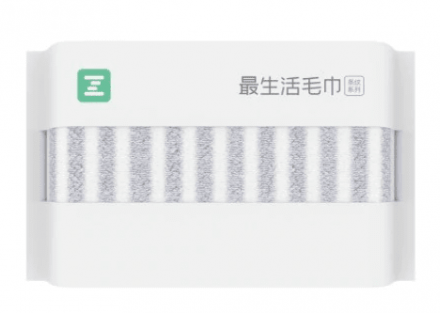 Полотенце банное Xiaomi ZSH Stripe 70*145см A1173 бело-серое
