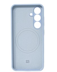 Накладка для Samsung Galaxy S25 MagSafe Silicone Case голубой