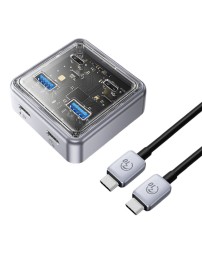 USB-С хаб Orico XHJ2U2C-G2 2xUSB/2USB-C серый