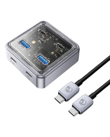  USB-С хаб Orico XHJ2U2C-G2 2xUSB/2USB-C серый
