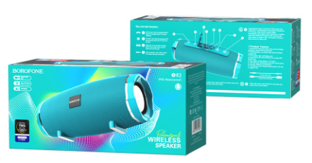  Bluetooth колонка Borofone BR3 Rich sound IPX5 TWS BT5.0 зелёная