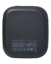 Powerbank с функцией беспроводной зарядки Solove Power Bank W5 10000mAh черный