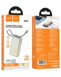 Powerbank HOCO Q27A, Jewel, 10000mAh, PD/QC/FCP/AFC золотой