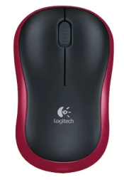 Мышь беспроводная Logitech M185 оптическая 1000DPI красная