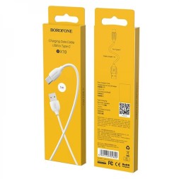 Usb Кабель-зарядка Type-C Borofone BX19 1м белый