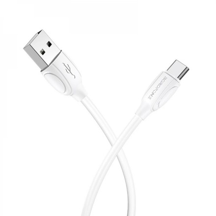  Usb Кабель-зарядка Type-C Borofone BX19 1м белый