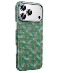 Накладка для i-Phone 17 Pro Max Keephone Kevlar Prague MagSnap зеленый