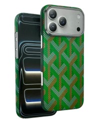 Накладка для i-Phone 17 Pro Max Keephone Kevlar Prague MagSnap зеленый