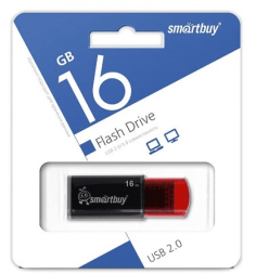 USB флеш накопитель Smartbuy 16GB Click Black (SB16GBCl-K)