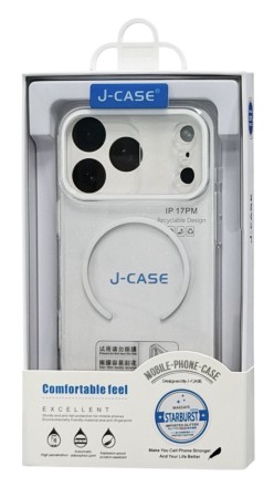  Накладка для i-Phone 17 Pro Max J-Case Magsafe силикон прозрачный (закрытая камера)