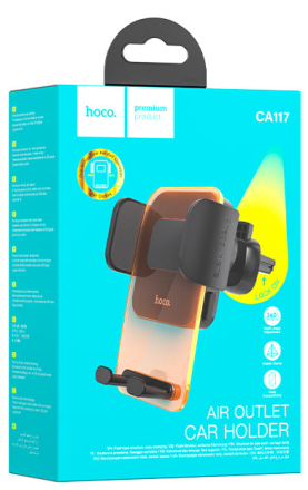  Держатель в автомобиль на торпеду Hoco CA117 цитрусовый цвет