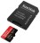  micro SDXC карта памяти SanDisk 256GB Cl10 Extreme Pro A2 V30 UHS-I U3 (200 Mb/s) + SD адаптер