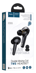 Беспроводные наушники TWS Hoco ES55 BT5.1/35mAh (400mAh)/4ч черные