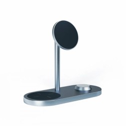 Беспроводное зарядное устройство WIWU 3in1 для Phone+Watch+Pods X23 тёмно-серый