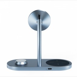 Беспроводное зарядное устройство WIWU 3in1 для Phone+Watch+Pods X23 тёмно-серый