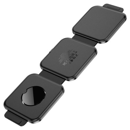  Беспроводное зарядное устройство 3in1 смартфон/Watch/AirPods Hoco CQ4 15W черное