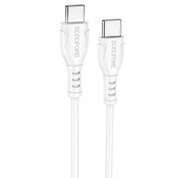 Usb Кабель-зарядка Type-C на Type-C Borofone BX51 Trumph 3A 60W 1м силиконовый белый