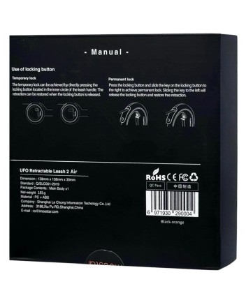  Поводок для собак Xiaomi Moestar UFO Ufo Pet Leash 2 Air черный