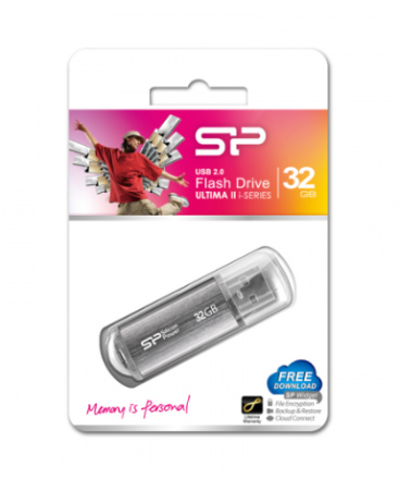  USB флеш накопитель Silicon Power 32GB Ultima II - I Series Silver