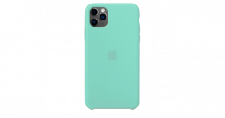 Чехол-накладка  i-Phone 11 Pro Max Silicone icase  №50 бледно-бирюзовая