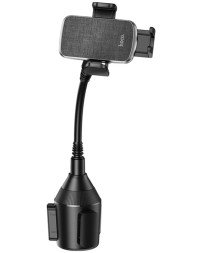 Держатель в автомобиль в подстаканник Hoco H63 с зажимом черный