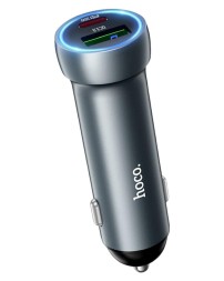 Автомобильное заряд. устр. Hoco Z54A 1USB/1C 18W/30W серый