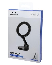 Держатель в автомобиль на торпеду Keephone Maghalo KPMAGHALOGL серый