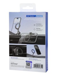 Держатель в автомобиль на торпеду Keephone Maghalo KPMAGHALOGL серый